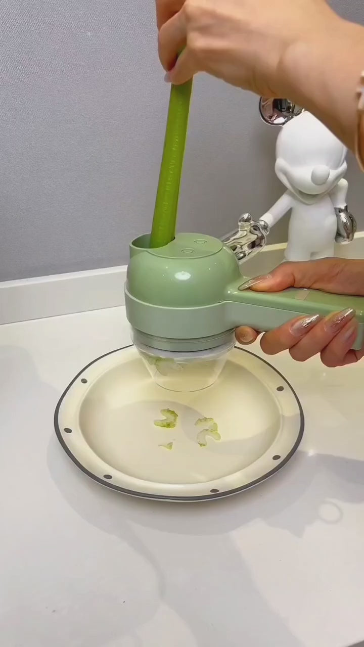 4 in 1 Portable Electric Vegetable Cutter Set