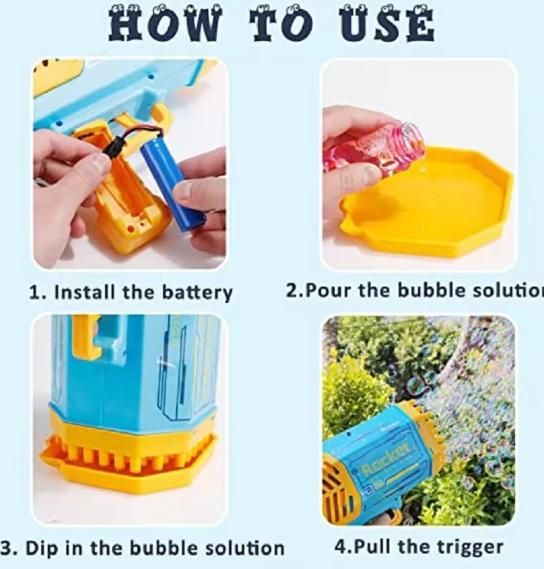 Bubble Gun Machine | Automatic Soap Based Bubble Blower